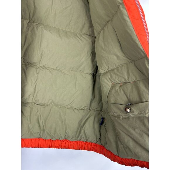 VTG Polo Ralph Lauren Orange Puffer Vest L With Embroidered Logo Mens Outerwear - Picture 11 of 13